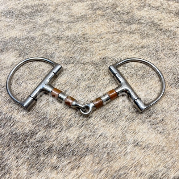 Horse Tack Other - 5″ D Ring Snaffle w/ Copper Rollers